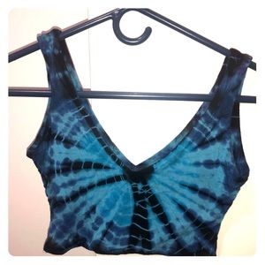 Blue Tie dyed bralette